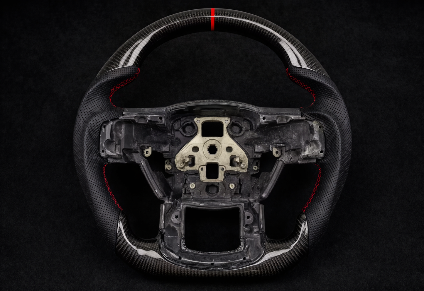 Ford Raptor F150 2021-2023 Carbon fiber & Perforated leather steering wheel