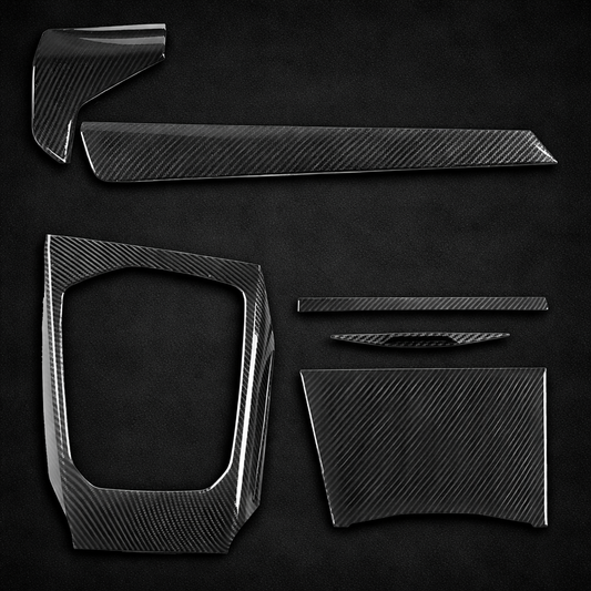 Carbon Fiber Interior Trim Cover Set For BMW 2-3-4 G Series 2019-2022