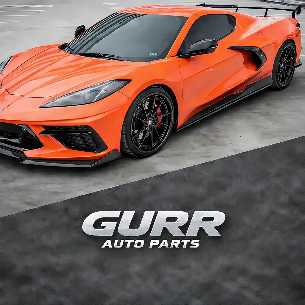 Corvette c8 2020+ Gloss Black Side Skirts