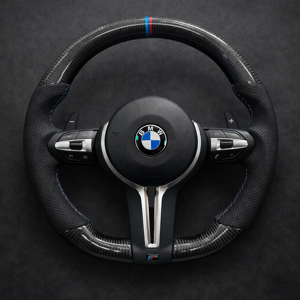 BMW M Track Carbon & Leather Steering wheel For 2008-2019 models