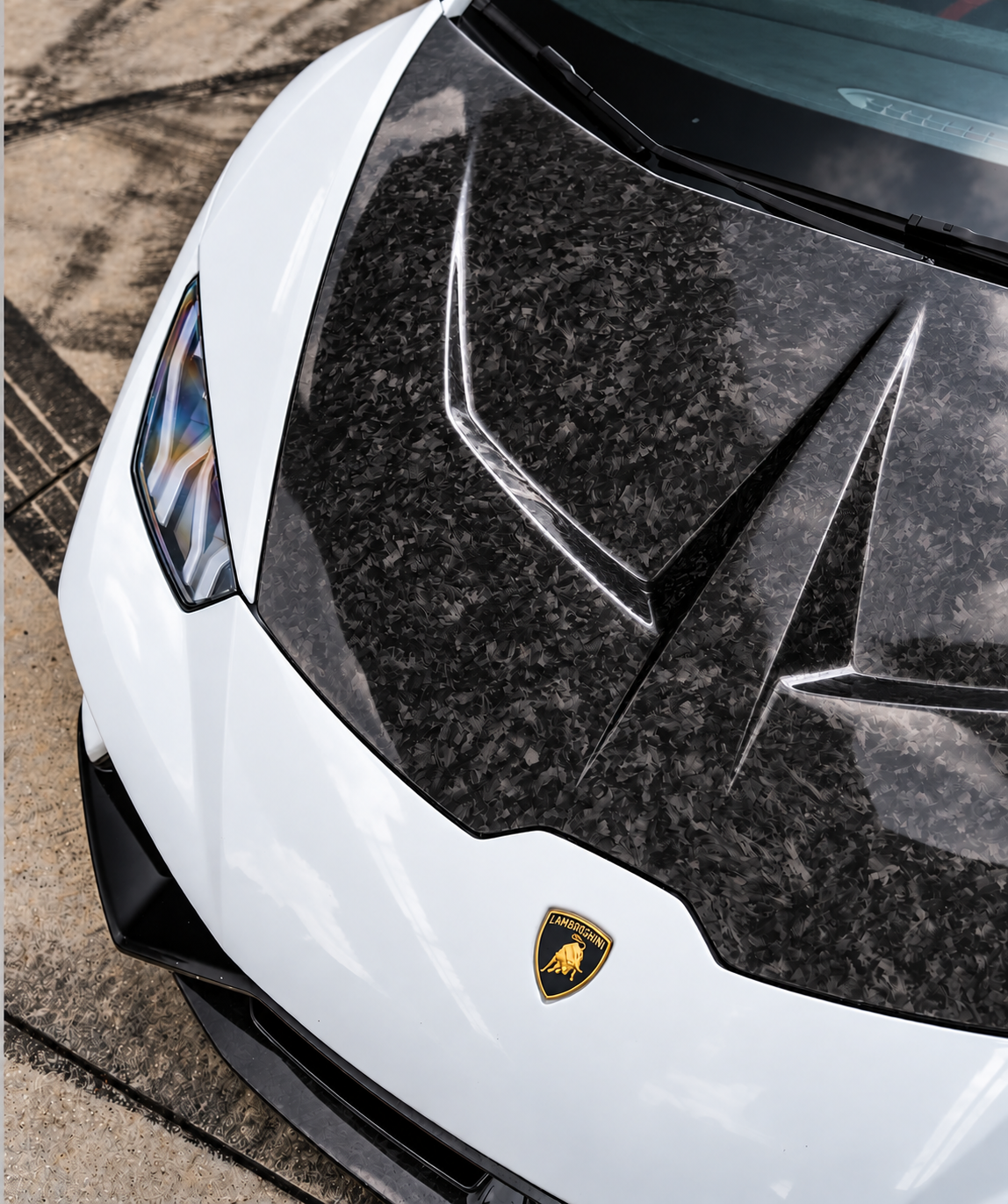 Lamborghini Huracán 1016 Style Double-Sided Carbon Fiber Hood