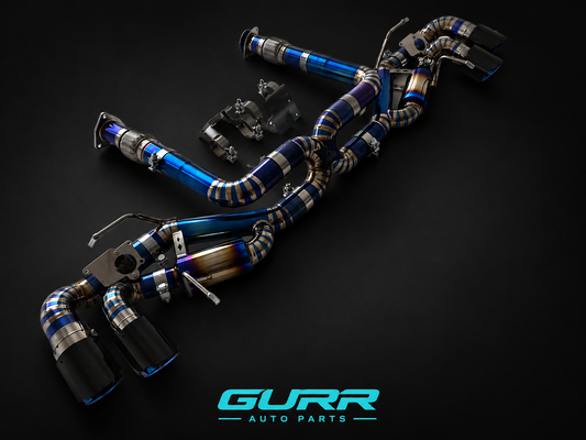 Full titanium carbon fiber tips Valvetronic catback exhaust for Corvette C8 2020-2025