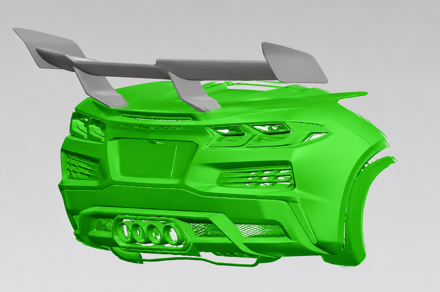 2020-2025 Corvette C8 ZR1 Style Rear Carbon Fiber Wing