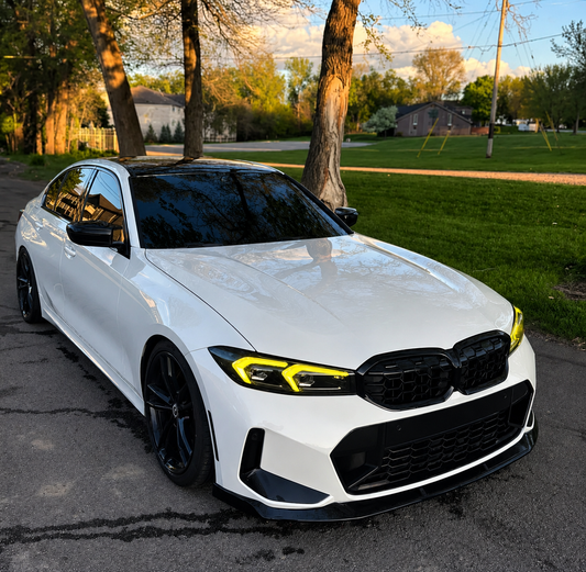 Yellow Angel Eyes DRL LED Boards For BMW G20 LCI 330e 330eX 330i M340i 23-25