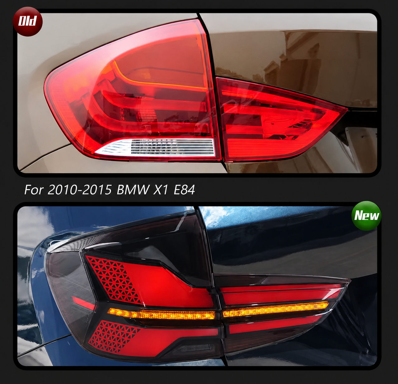 BMW X1 E84 2010-2015 LED Projetor Daytime Running Light Automotive Taillights