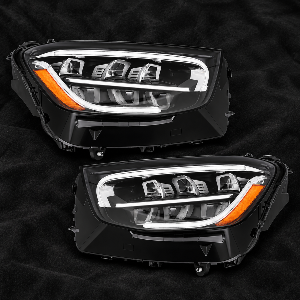 2020-2022 Mercedes-Benz GLC-Class X253 LED Headlight Non-AFS Left+Right Pair