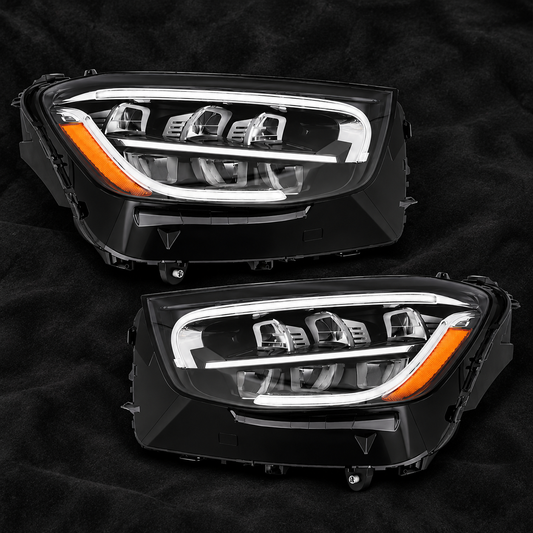 2020-2022 Mercedes-Benz GLC-Class X253 LED Headlight Non-AFS Left+Right Pair