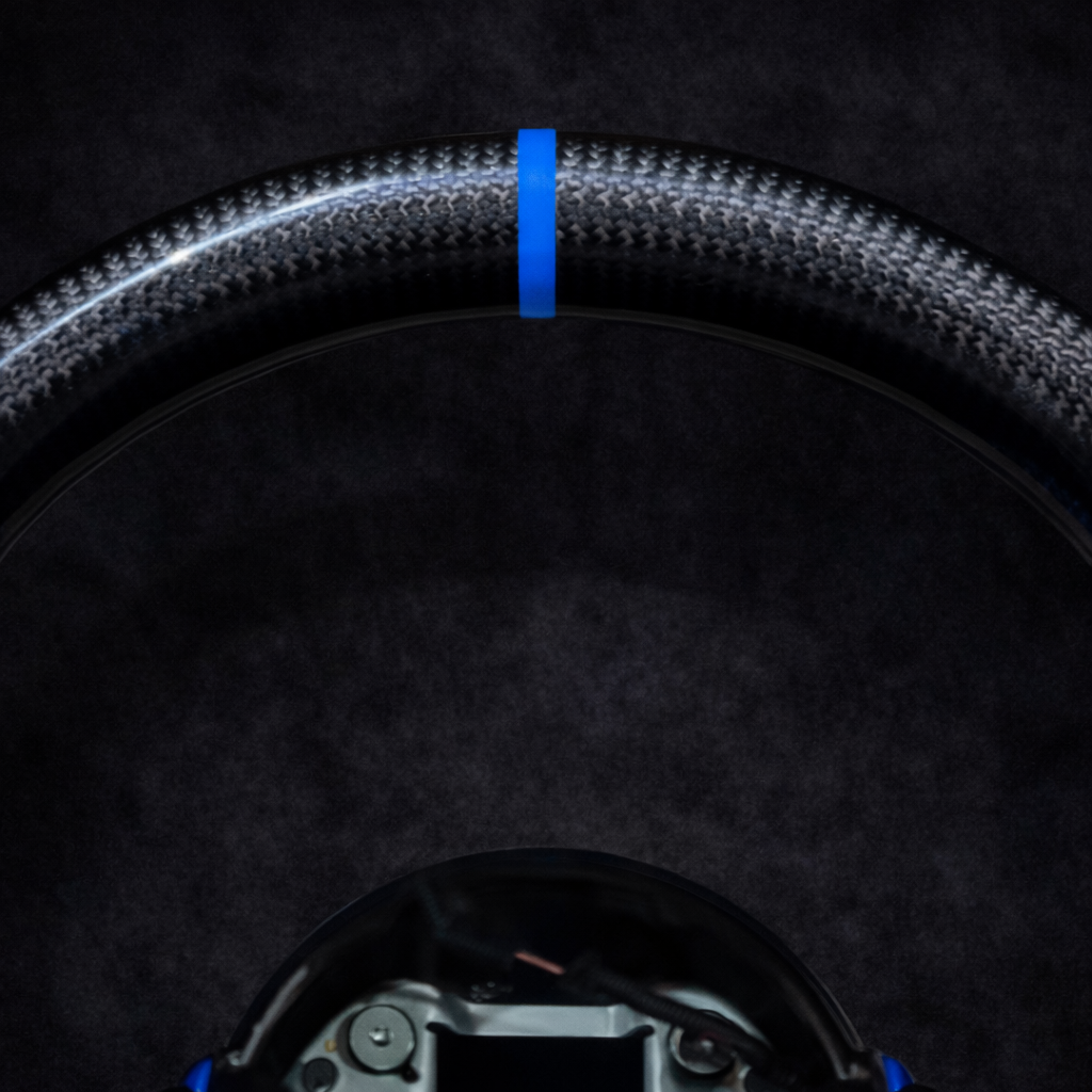 BMW M Performance Carbon Fiber Blue Delivery Leather steering wheel for 2012-2018 models
