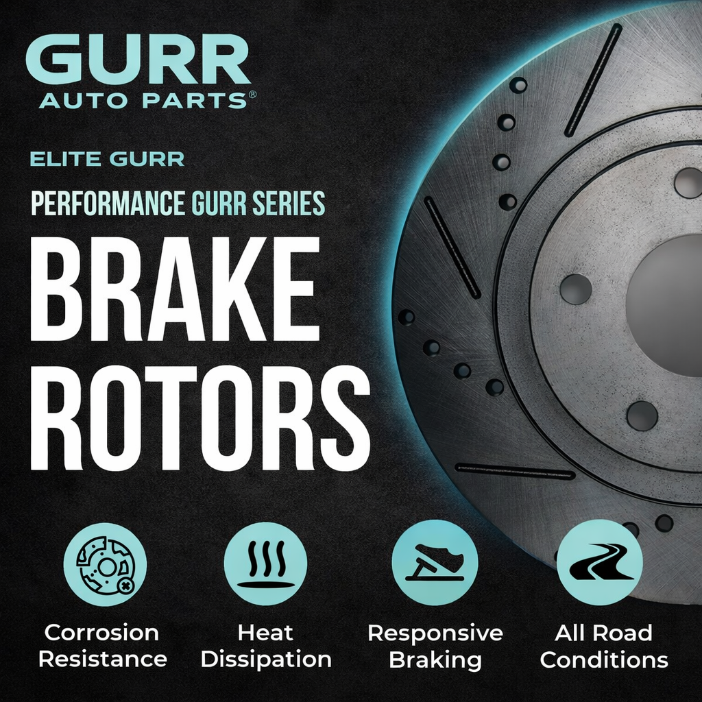 BMW Front Drilled Slotted Rotors + Pads for BMW 2012-2022