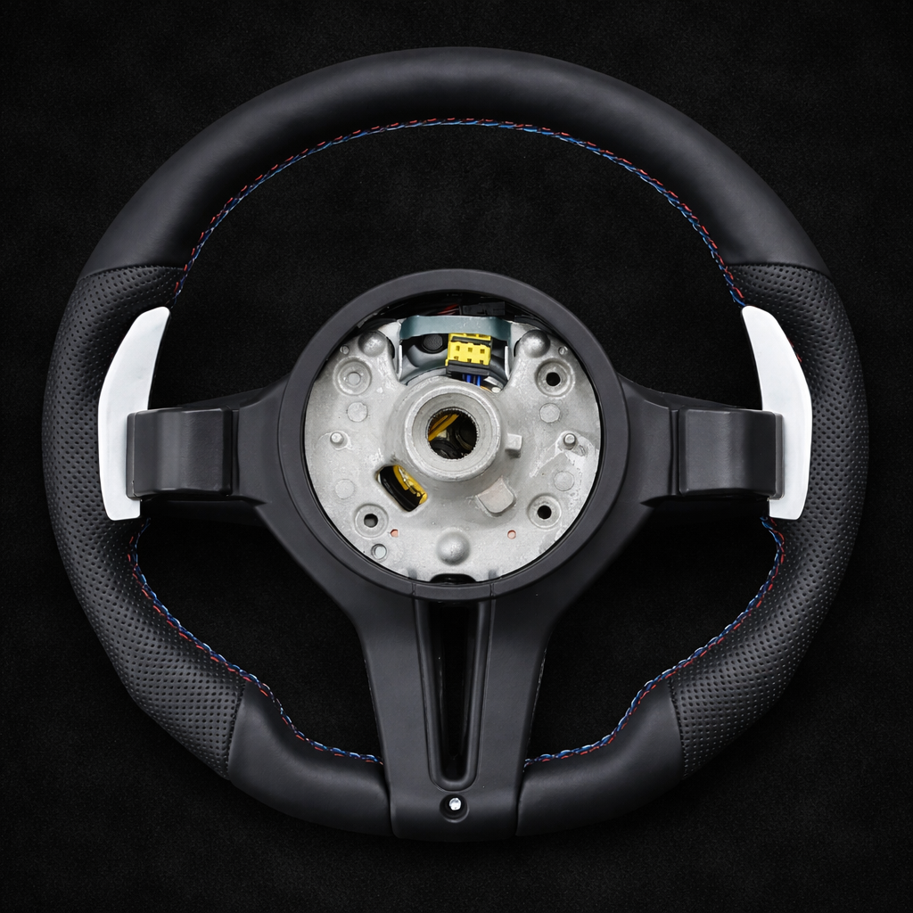 BMW M Sport style Steering Wheel Gloss Black Trim For 2012-2019 models