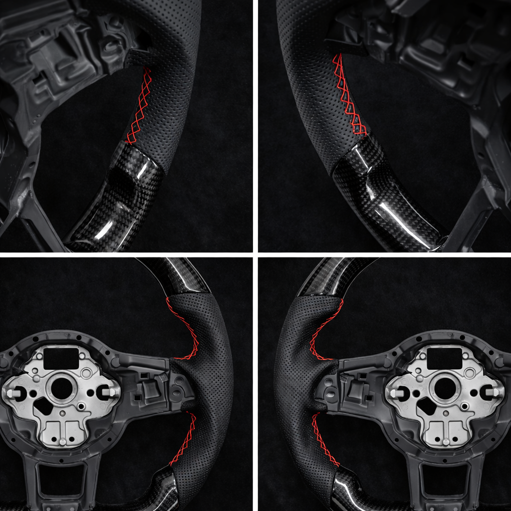 Volkswagen Carbon Fiber & Leather Full custom steering wheel 2013-2019 Tiguan / Golf Models