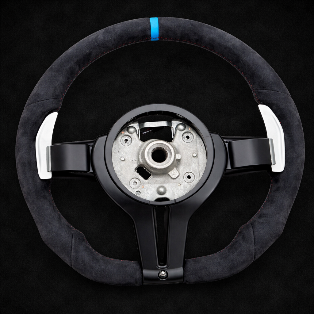 BMW M Performance Full Alcantara GURR Blue Steering Wheel for 2012-2019 Models