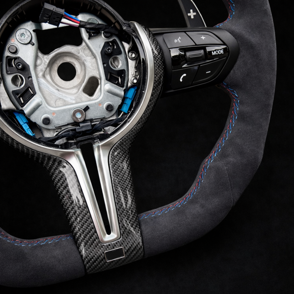 BMW M Performance Full Alcantara GURR Blue Steering Wheel for 2012-2019 Models