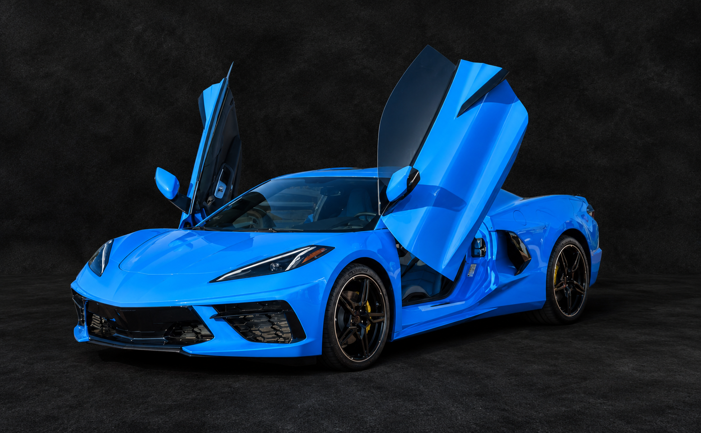 Chevrolet Corvette C8 2020-2025 Direct Bolt on Vertical Doors kit lambo door