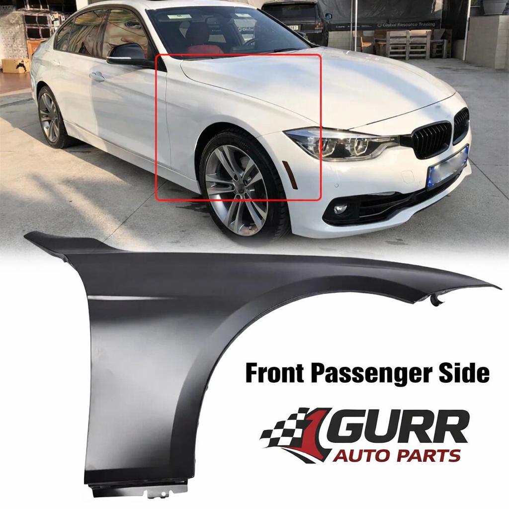 BMW OEM Fitment Front Passenger Side Fender For 3 series 2012-2016