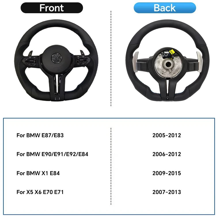 BMW M Sport style Steering Wheel Gloss Black Trim For 2012-2019 models