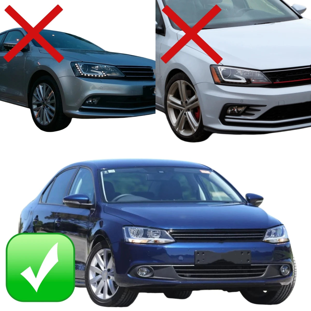 LED Headlights For VW Volkswagen Jetta 2011-2018 MK6 Start-up Animation Sequential Turn Signal