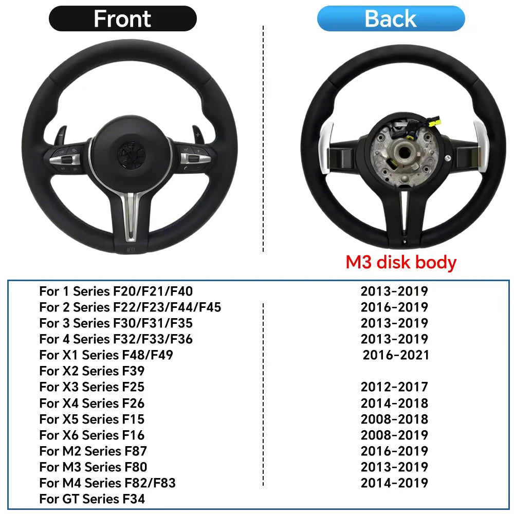 BMW M Performance Classic Leather Steering Wheel for 2012-2019 models