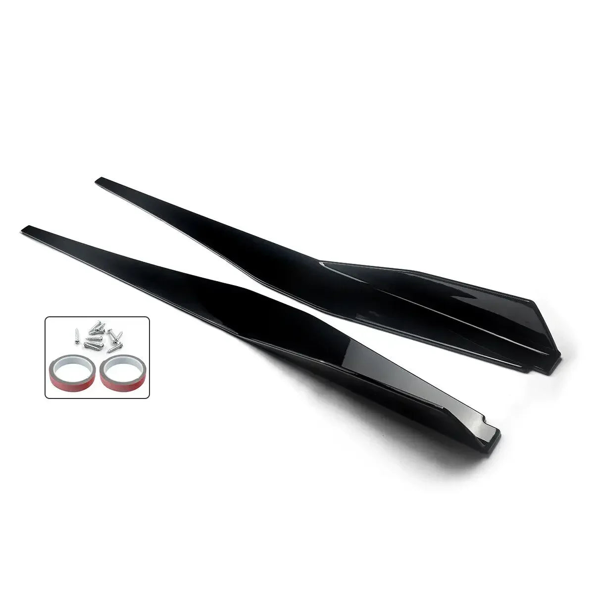Corvette c8 2020+ Gloss Black Side Skirts