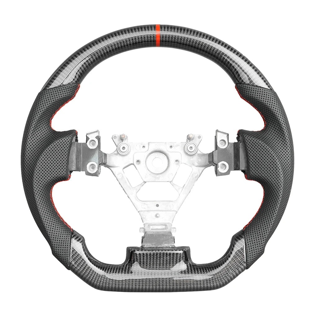 Nissan 350z 2003-2008 Carbon fiber & Perforated leather Racing Steering Wheel