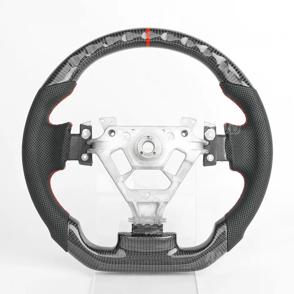 Nissan 350z 2003-2008 Carbon fiber & Perforated leather Racing Steering Wheel