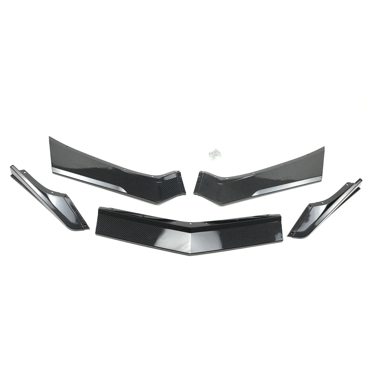 Corvette C8 2020+ Front Lip Splitter Carbon Fiber / Gloss black Look