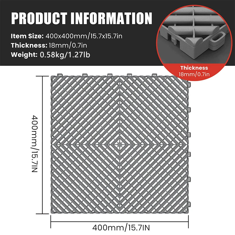 Garage Floor Tiles 25pcs 5 colors