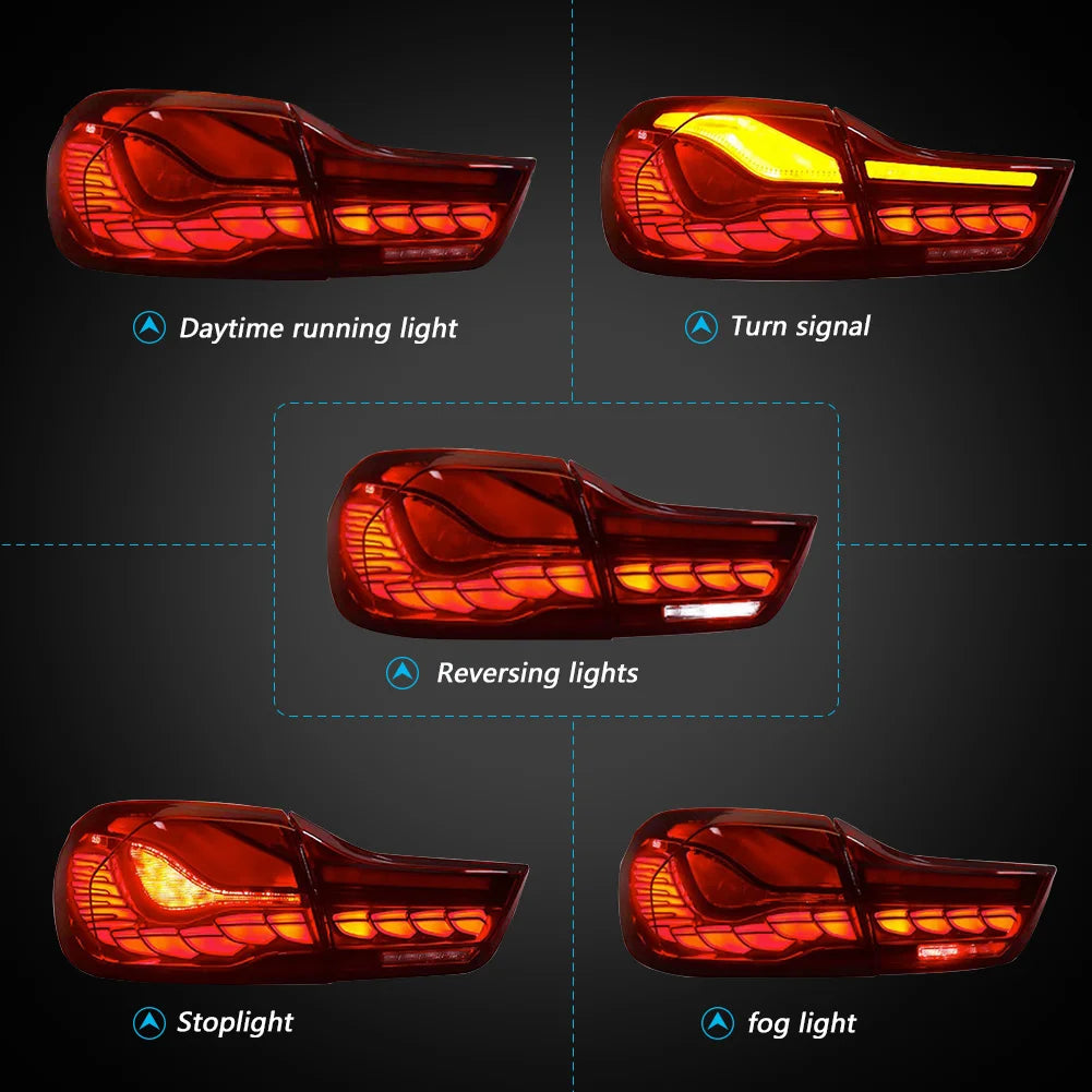 BMW Dragón Style Sequential Taillights for M4 / 4 series 2012-2019 models